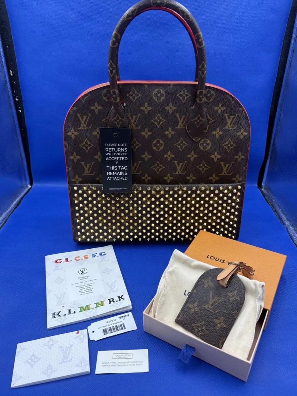 LOUIS VUITTON Monogram Christian Louboutin Iconoclast Handbag Limited Edition - Picture 1 of 16